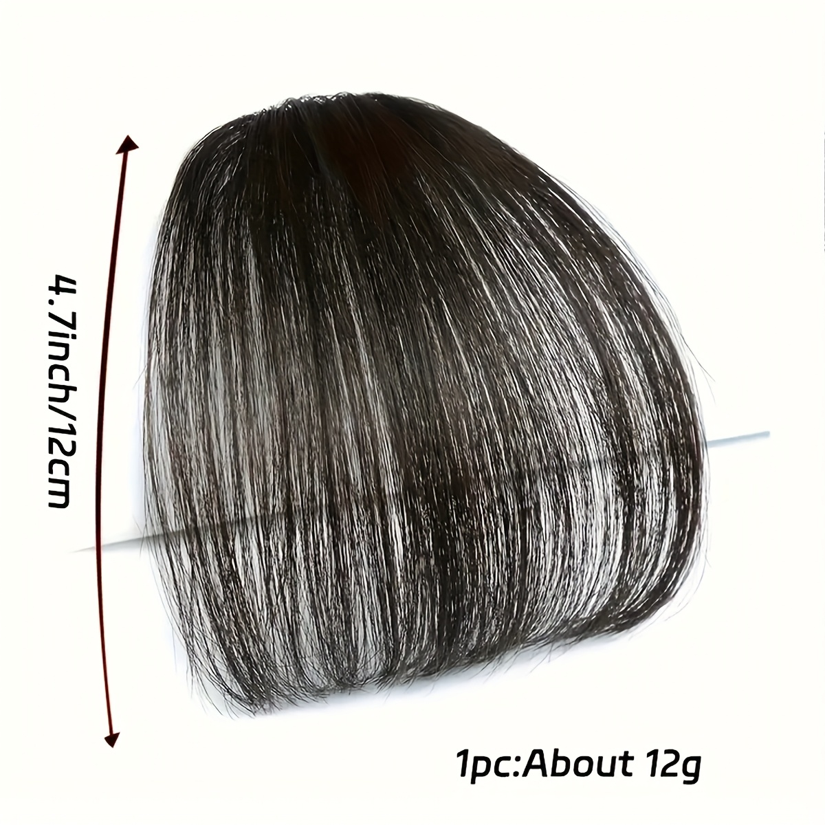 women s synthetic straight bangs hairpiece - natural-looking air bangs for short hair,  -  accessory,   everyday or special occasions, hair accessories, versatile hairpiece, sleek hairpiece,   hairpiece details 4