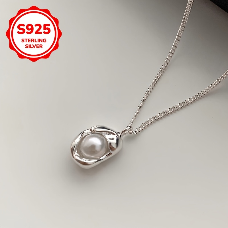 925 Silver Freshwater Pearls Pendant Necklace