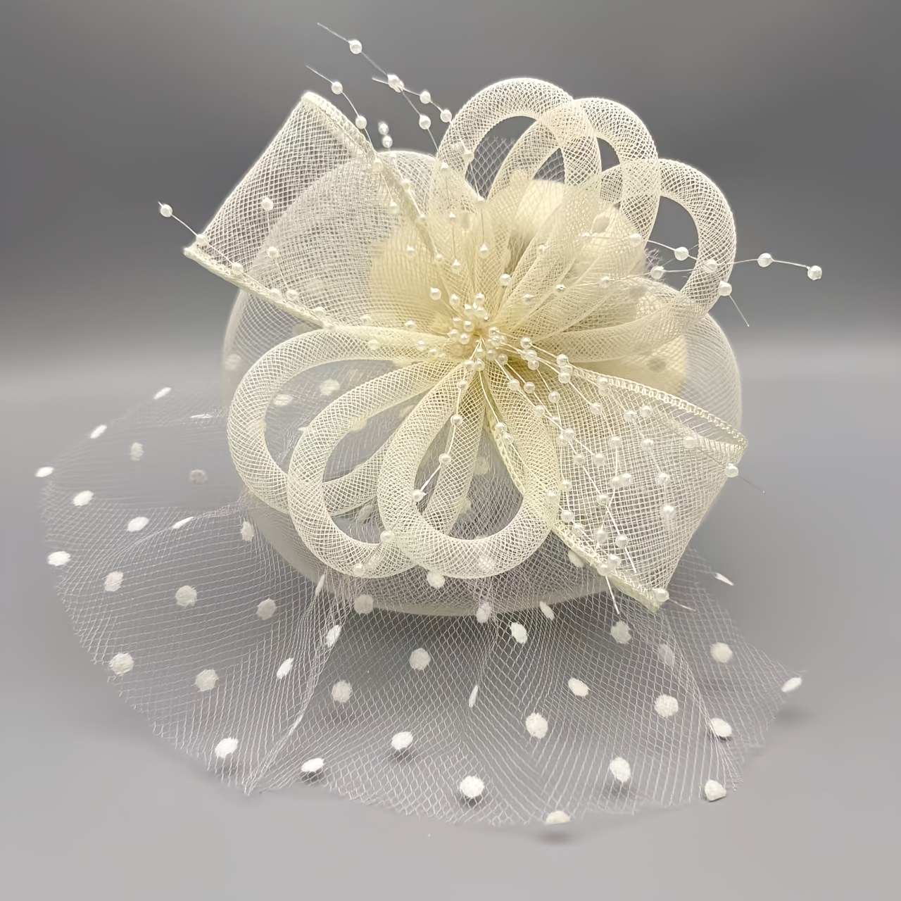 kleine cap derbyhut schleier mesh 1 stück schleifen-fascinator für teeparty halloween 1920er geburtstag pferderennen hochzeitshut kirchenhut mit clip