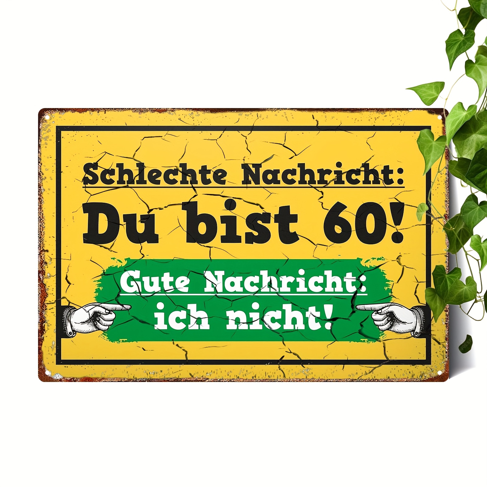 E-shop 1 Stück Metallbild Deutschland 60 Jahre Geburtstagsdeko Geburtstagskarten Partydeko Geschenkideen 60. Geburtstagsgeschenke für Männer Frauen 60.