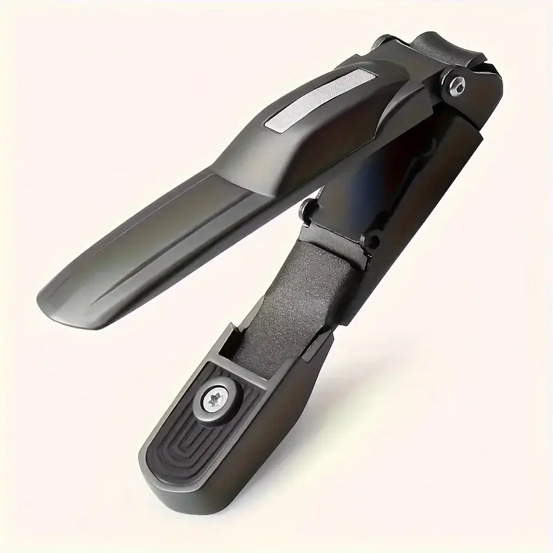 creative auto nail clippers stainless steel anti splash nail storage bin manicure tool alloy electroplating portable and durable details 8