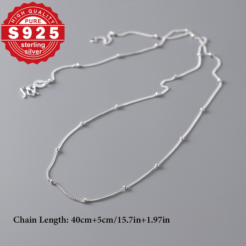 Women's S925 Pure Silver Versatile Necklace