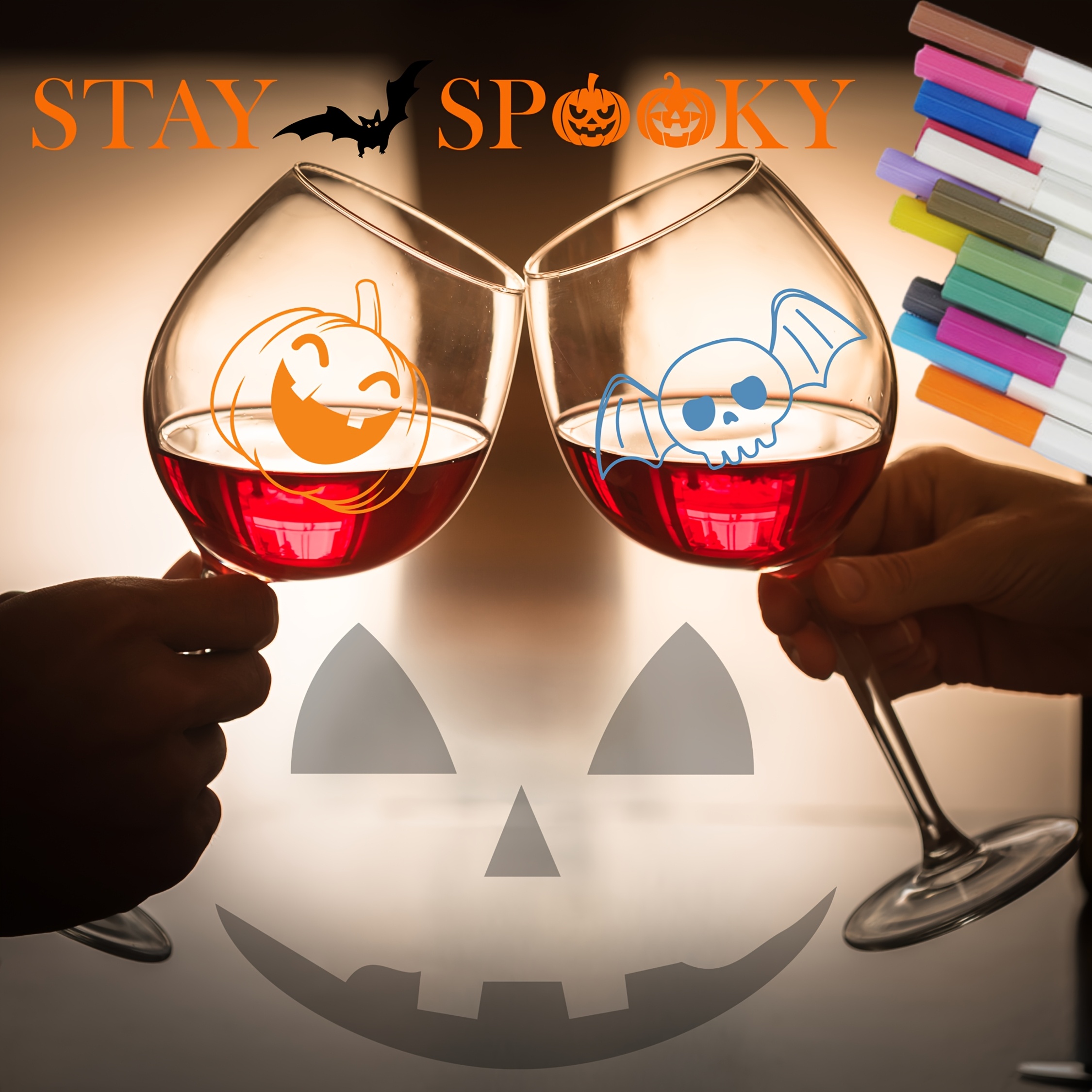 6/12/16/20pcs Colorful Metallic Wine Glass Markers – Wine Glass Marker Pens - Can also be Used on Ceramic Plates and other Glass and Dinnerware, Multi-purpose Metallic Color Pens for Art Students.
