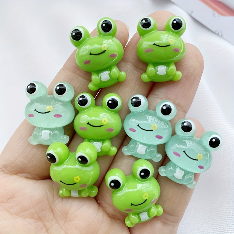 

Lot de 16 Breloques en Résine Grenouille 3D Mignonnes, Cabochons à Dos Plat Colorés pour Scrapbooking DIY & Artisanat de Bijoux