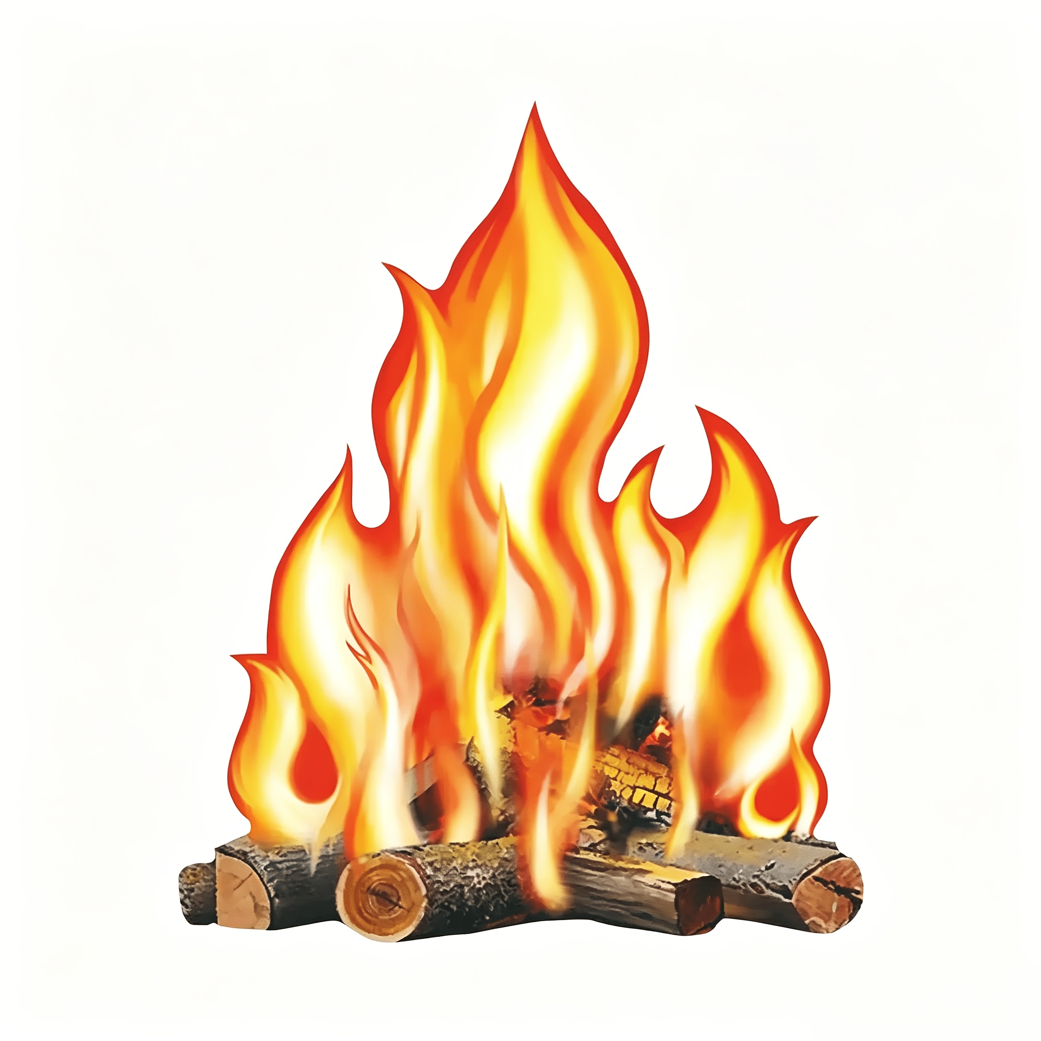 TEMU Flame & Log Campfire Decoration - Freestanding Suitable For Halloween, Christmas, Birthdays, Indoor/outdoor Parties - Cozy Paper Log For