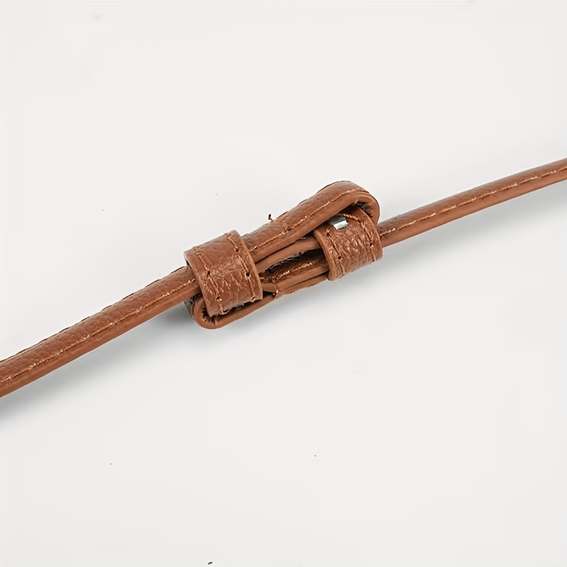2pcs Women's Slim Waist Belt, Metal Double-Buckle Decorative