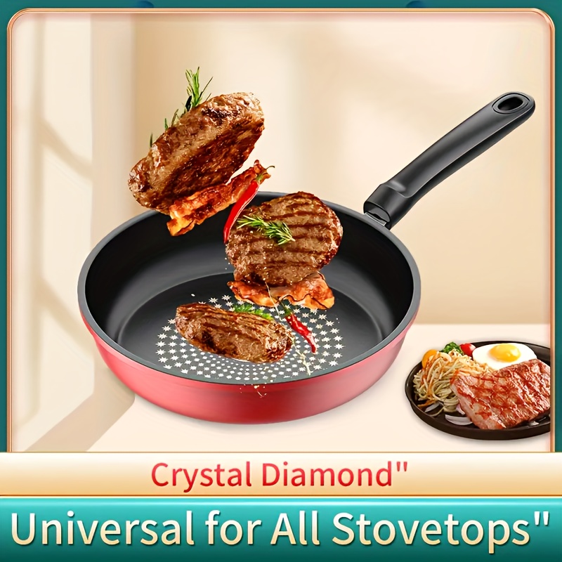 extra large 11 81 inch steak pan heavy duty cast iron frying pan with nonstick surface for steak eggs pancakes compatible with gas electric stovetops oven dishwasher safe professional home kitchen use nonstick frying pan versatile cookware sleek   stylish kitchenware 0