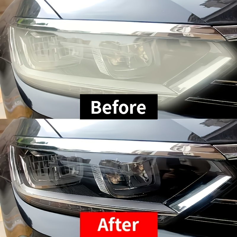 Headlight Restoration Spray - Removes Yellow Oxidation, Scratches, Haze, and Cloudiness, Instantly Brightening Headlights - Suitable for Car Front and Rear Headlights, Non-toxic, Prevents Yellowing and Oxidation - An Effective Refurbishment Solution