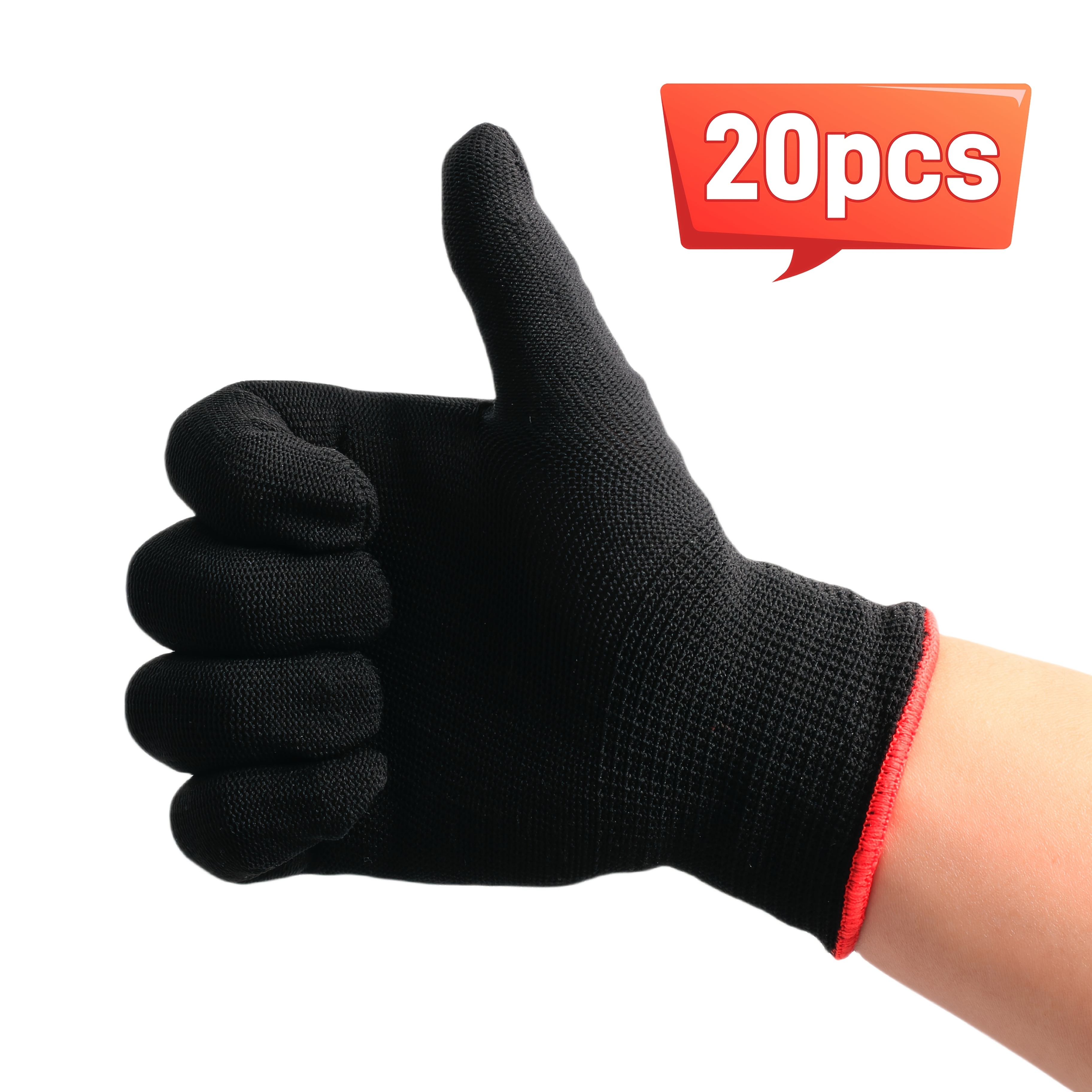 

20pcs/10pair Breathable Gloves, Suitable For Construction, Decoration, Maintenance, Auto Repair, Gardening, Machine Washable