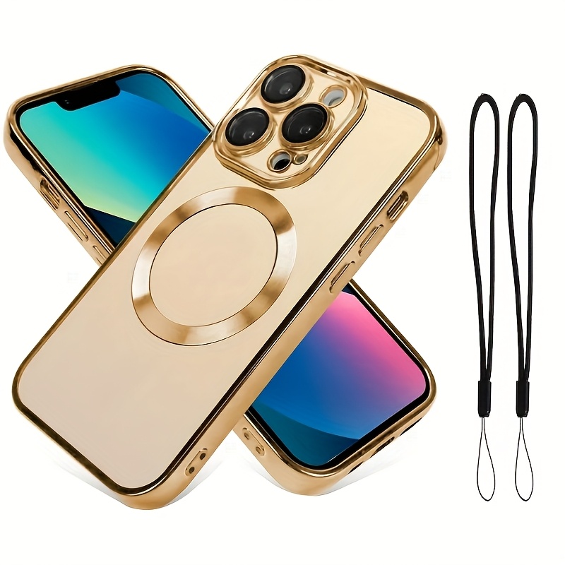 electroplated cd pattern magnetic phone case two Temu