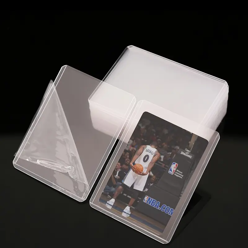 hard cover sleeves for cards Card Thick Vault X US 70mm x 98mm (2.75 x 3.83). 25 Pack Clear PVC Card