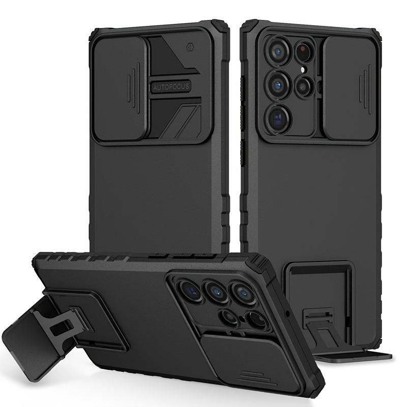 Shockproof Heavy Hard Case With Stand For S25 Ultra S24 Ultra S24 Fe S23 Ultra