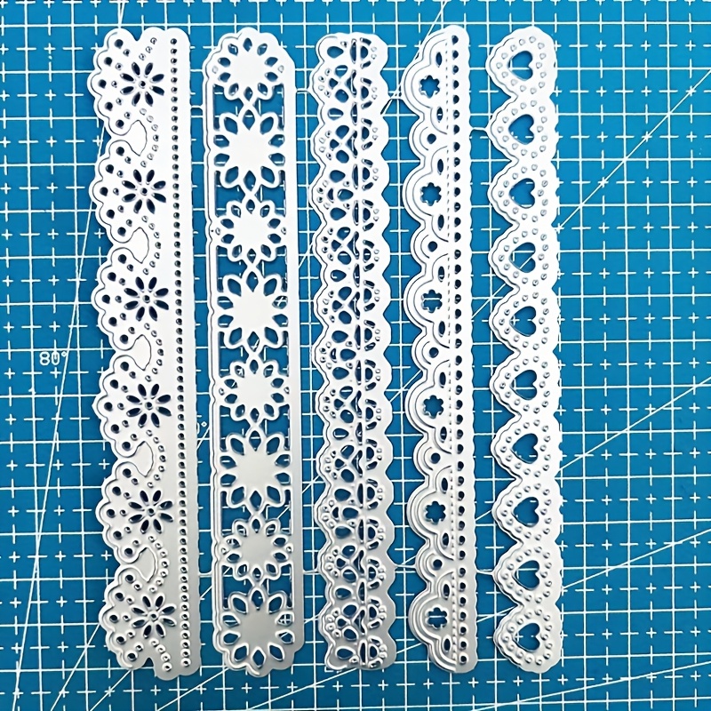 5 Lace Edges Carbon Steel Die Mold Stencil Embossing Etching Cutting Dies
