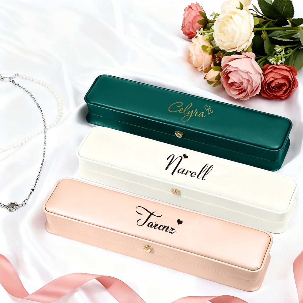 Customized Name Necklace Jewelry Box, Tailored for Storage