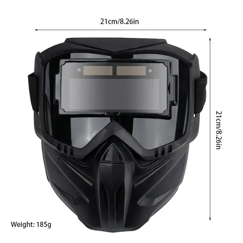 automatic dimming full face welding mask with thermal imaging split type breathable design heat resistant anti glare protection for industrial gear
