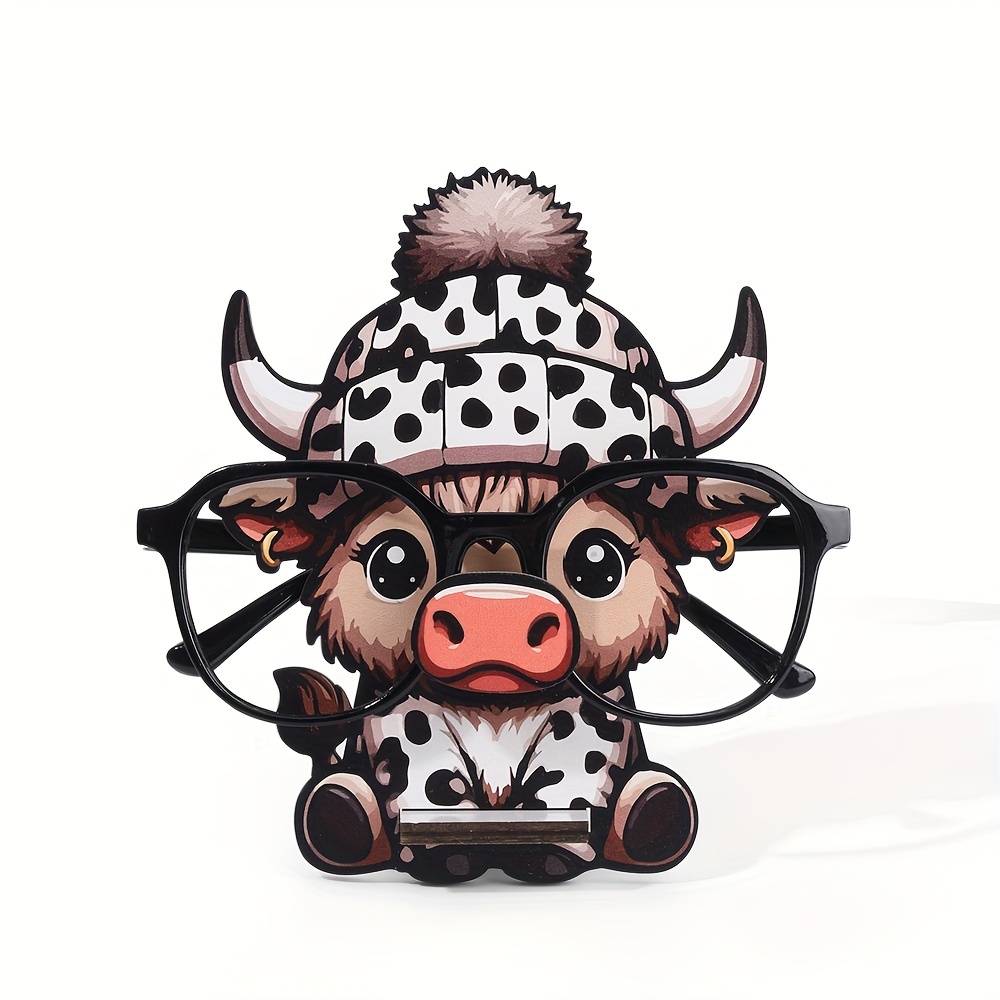 

Cow Wooden Eyeglass - Unique Display Stand For ,