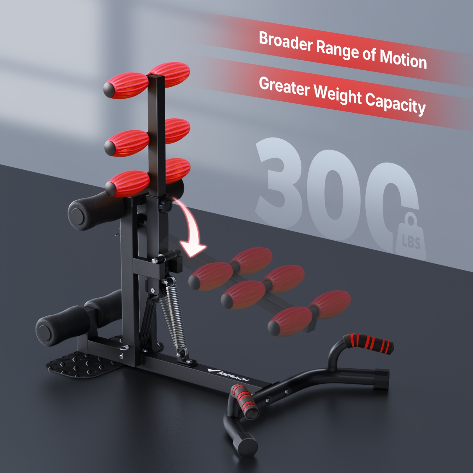 MERACH Adjustable Squat Machine for Home Gym, 136.08KG Capacity