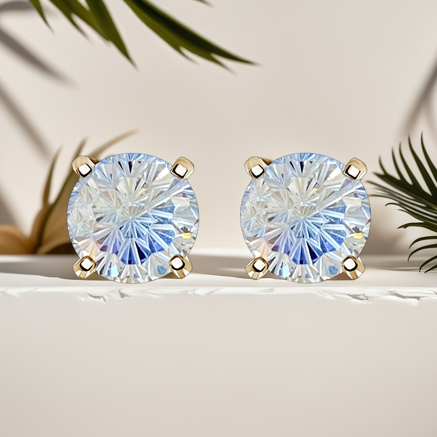 Women's Bridal S925 Silver Engagement Wedding Earrings