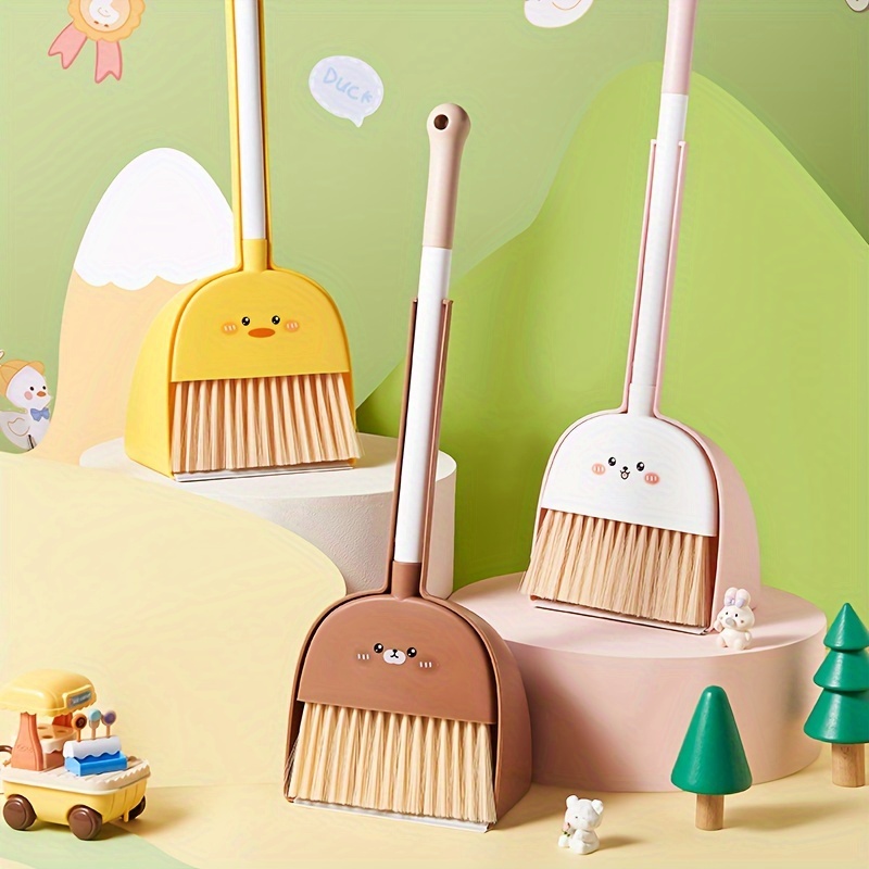 

1pc, Cute Cartoon Broom, Portable Small Broom, Desktop Cleaning Broom, Floor Cleaning Tool, Sweeping Floor Gadgets, For Home, Cleaning Supplies, Cleaning Tool