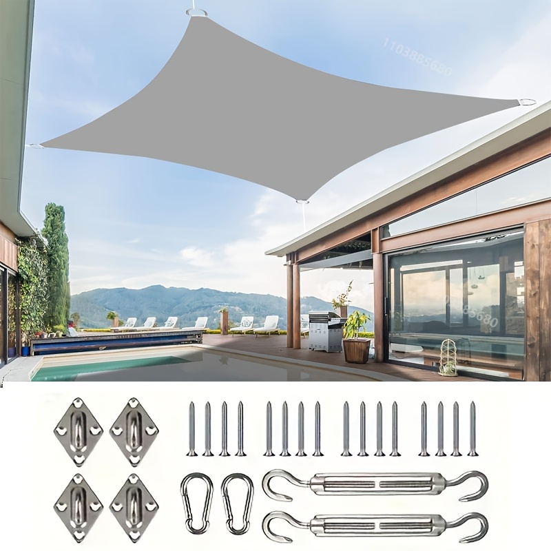 Sun Shade Sail Rectangular UV Protection Canopy Suitable for Outdoor Patio Lawn Garden Backyard Awning