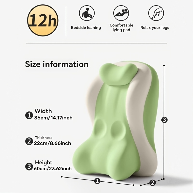 Set of Bed Wedge Pillow And Adjustable Headrest. Ergonomically Designed Incline Cushion for Comfortable Elevated Sleep. Versatile Backrest System for Sitting Up, Reading in Bed, Supporting Stomach Lying, And Elevating Legs
