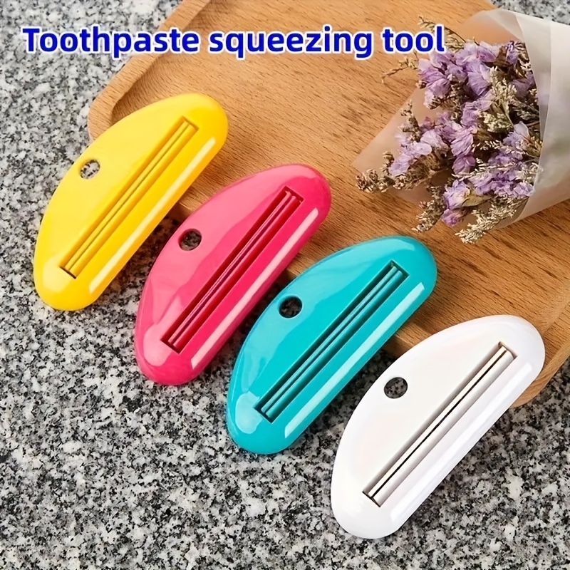 

4pcs - Toothpaste Dispenser - For , & Shampoo, , No Needed, 3.19" Assorted