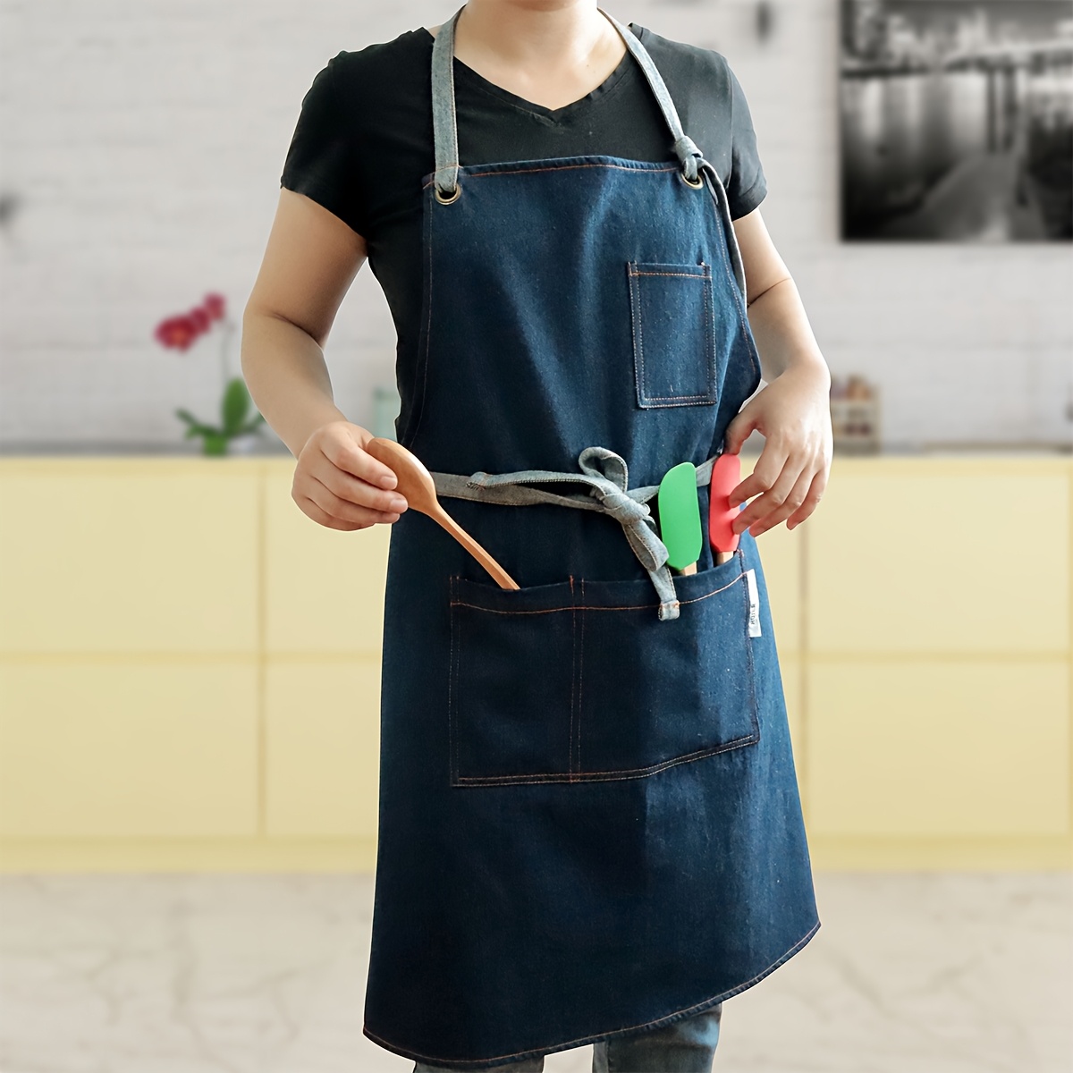 Tablier En Jean Avec Plusieurs Poches Pour La Tunisia