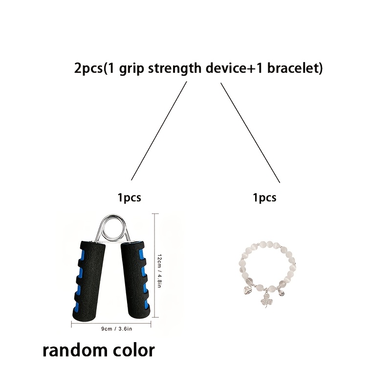TEMU 2 piezas (1 Dispositivo de de agarre + 1 Pulsera) Agarre de A, Equipo de entrenamiento de de muñeca, Equipo de ejercicio de de , Ejercicio de