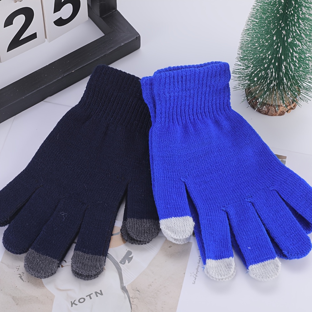 5pcs Universal Touchscreen Ski Gloves for Outdoor Activities