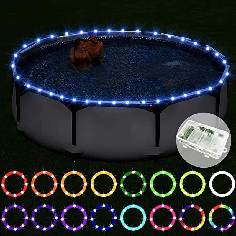 

32ft Submersible Led Pool Lights With Remote Control - Add Colorful Ambience To Your Patio With Outdoor Tube Lights!