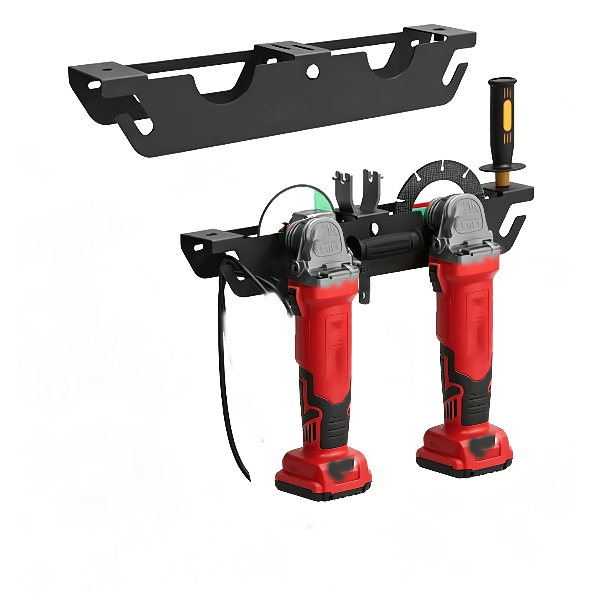 Polisher Rack Mechanical Garage Wall Angle Grinder Storage Shelf Wall-Mounted Organizer Drill Rack Angle Grinder Rack, Storage Racks