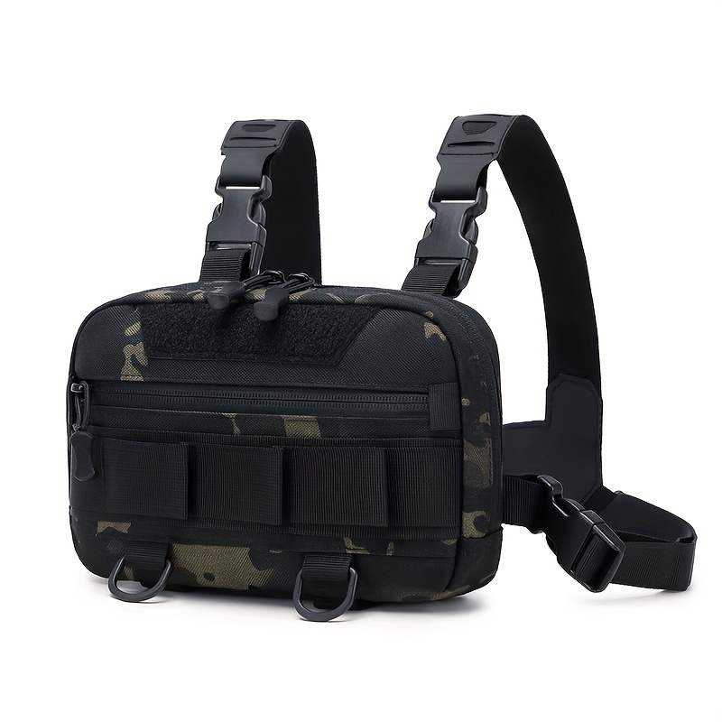 This Versatile Outdoor Chest Bag Is A Lightweight Cross-training Camouflage Backpack Suitable For Hiking, Climbing, And Cross-training
