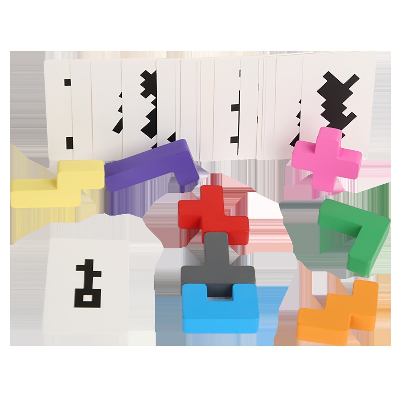 Shadow Guessing Game Balance Building Blocks Puzzle Toy