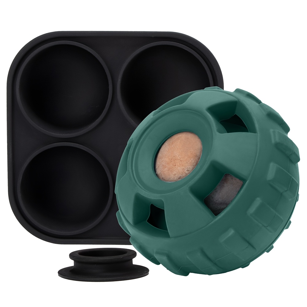 Durable Dog Chew Toys For All Breed Sizes - Rubber Slow Feeder Training Ball Set, Interactive Treat Dispenser Puzzle, Teeth Grinding Snack-insert Tough Play Balls, Pet Supplies Kit - Assorted Styles