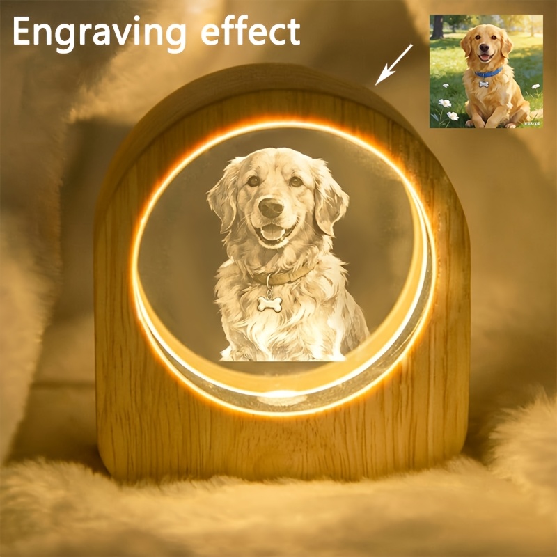 Personalized Photo Printing And Engraving For Pets, Couples, And Families, Perfect For . Customized Portraits And Warm Frames For Home Or Office Decoration