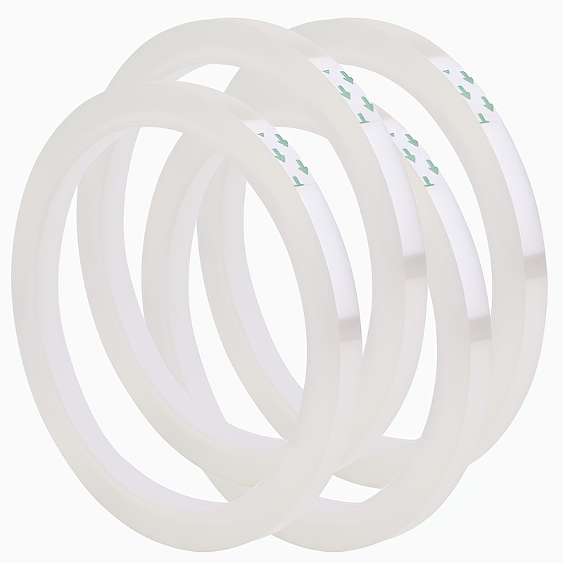 Image of 5 Rolls Of Floral Tape, Resin Flower Stem Packaging Tape, Transparent Bouquet Craft Project Waist Tape, Oil-resistant And Waterproof, Flexible And Durable