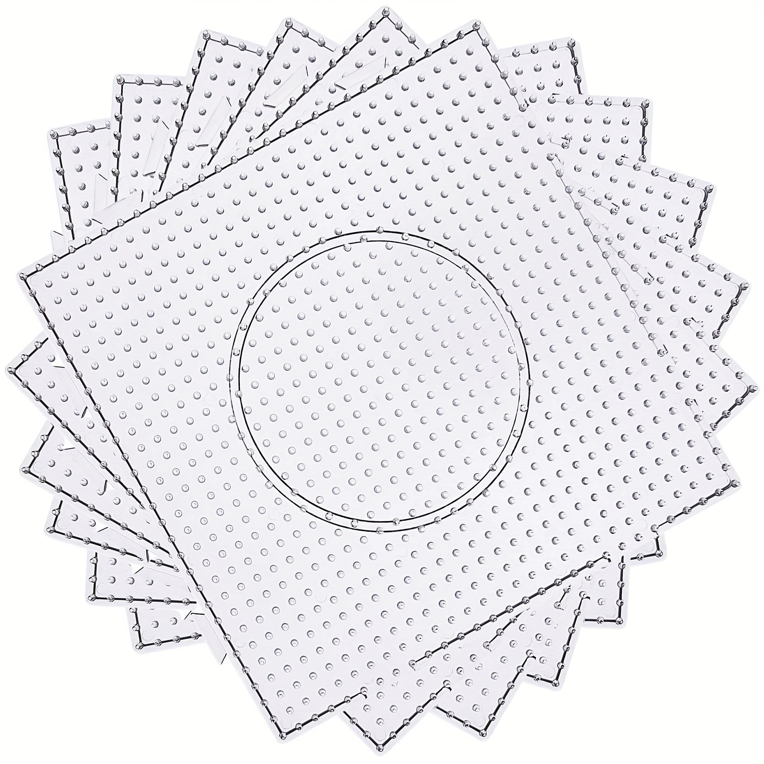 

4/8pcs Plaque de Perles Fusible de 5mm, Kit de Grandes Plaques Transparentes Ongles