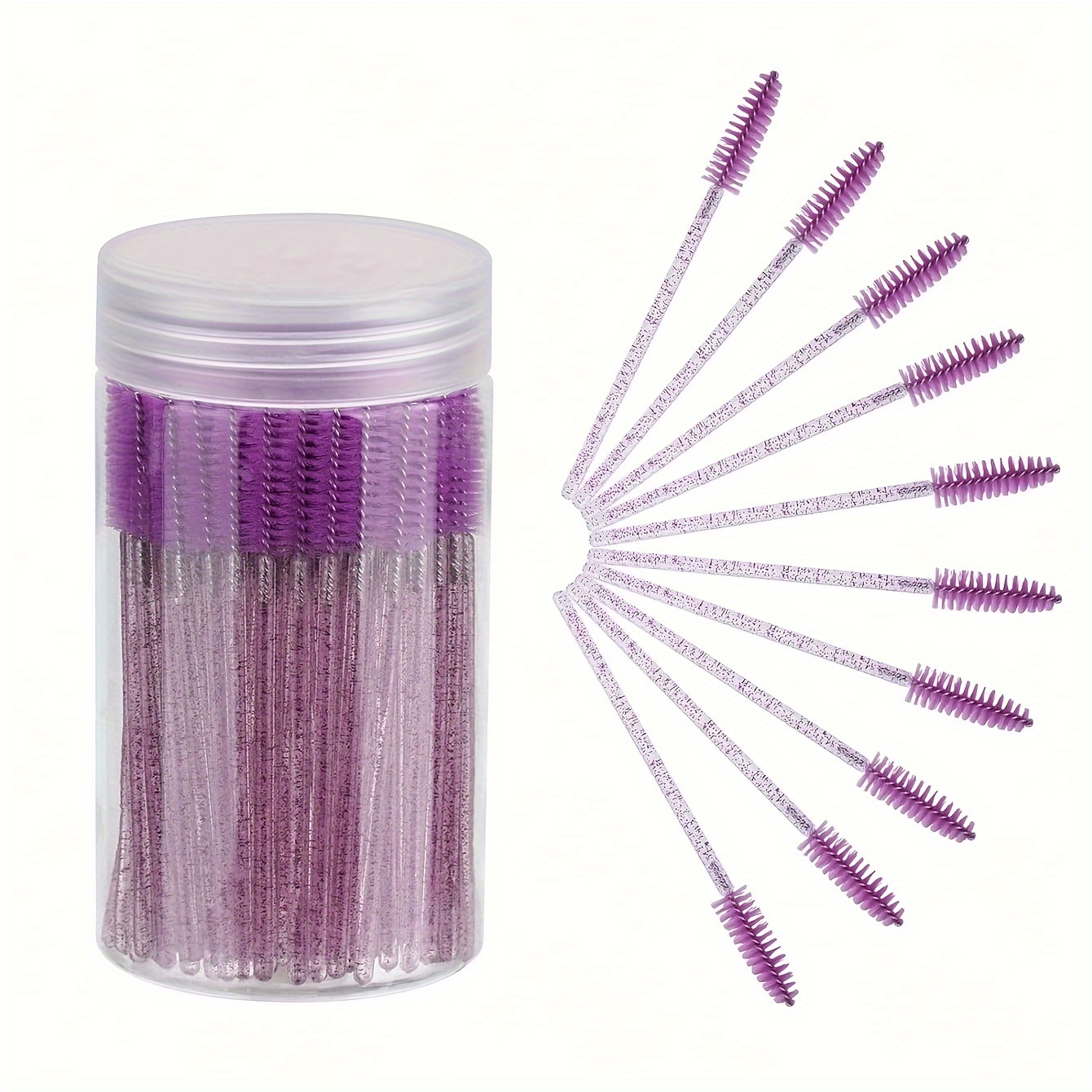 50pcs Disposable Eyelash & Eyebrow Brushes Mascara Wands