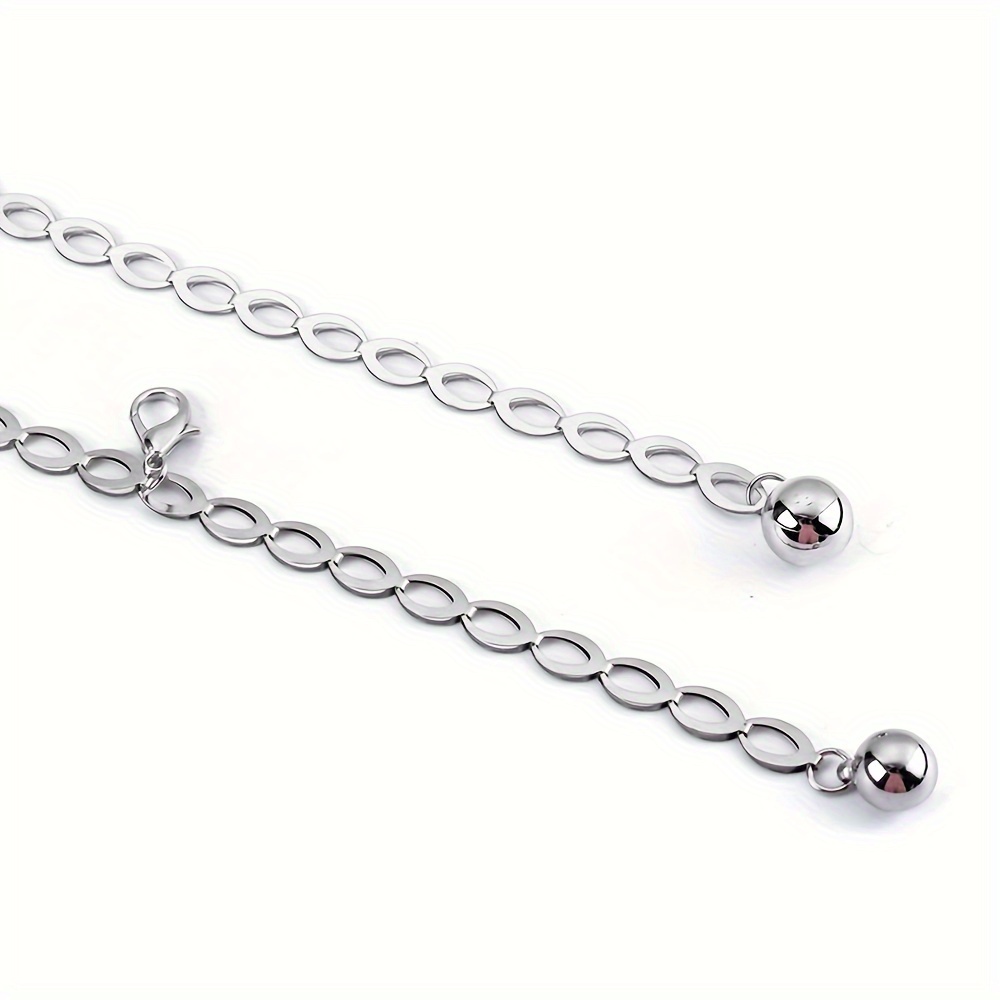1pc elegant geometric chain belt women vintage - Temu display picture 1