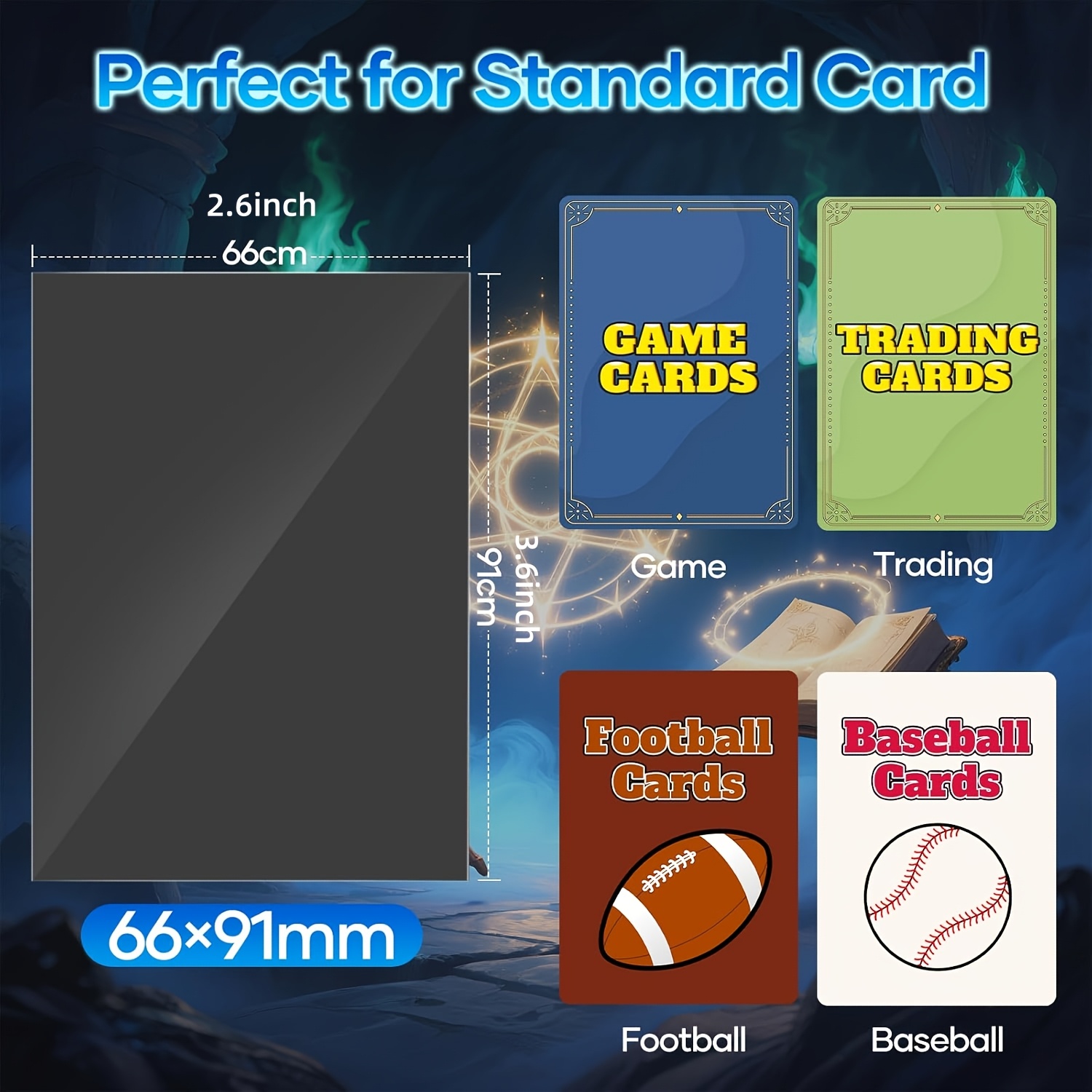 400 count black card sleeves matte card sleeve deck protectors trading card sleeves fit for mtg tcg and sports cards