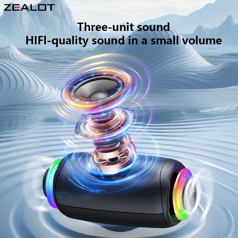 ZEALOT M2 Mini Portable Wireless Speaker with RGB