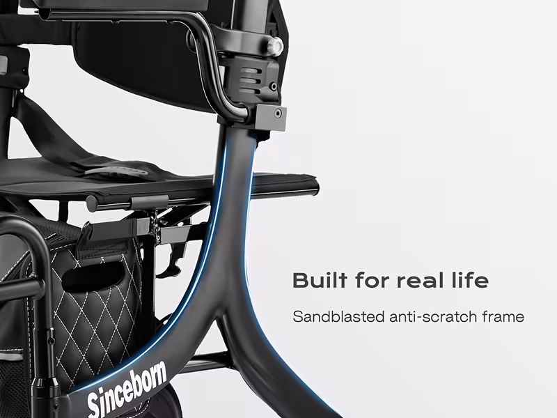 4in 1 rollator walker electric wheelchair combo electric rollator walker with foldable lightweight transport wheelchair 600w magnesium alloy motor ideal for elderly rehab Product details 10