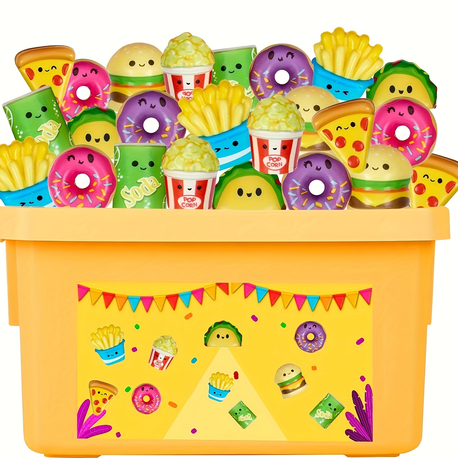 

24-piece Squishy Toy Set - Slow Rising Foam Fidgets, Ideal For Classroom Prizes & Party Favors, Suitable For All Ages