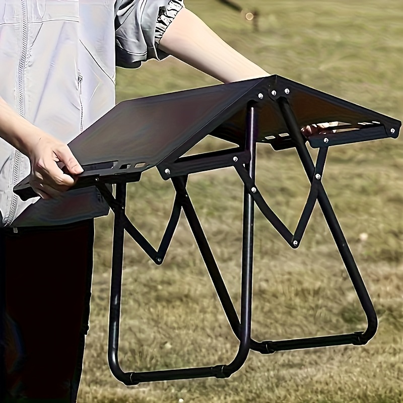 Portable Folding Camping Table, Lightweight Iron Picnic Table