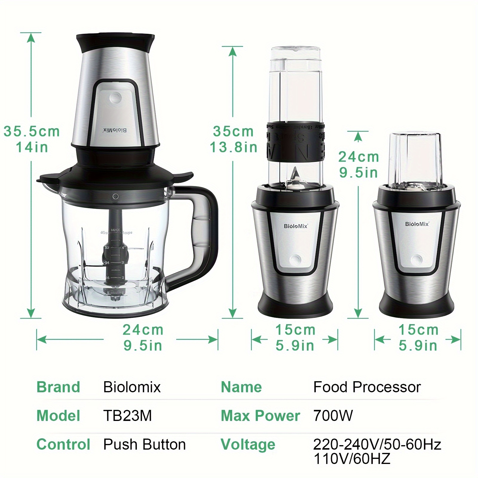 3 in 1 multifunctional blender 700w smoothie maker portable   chopper and grinder Product details 14