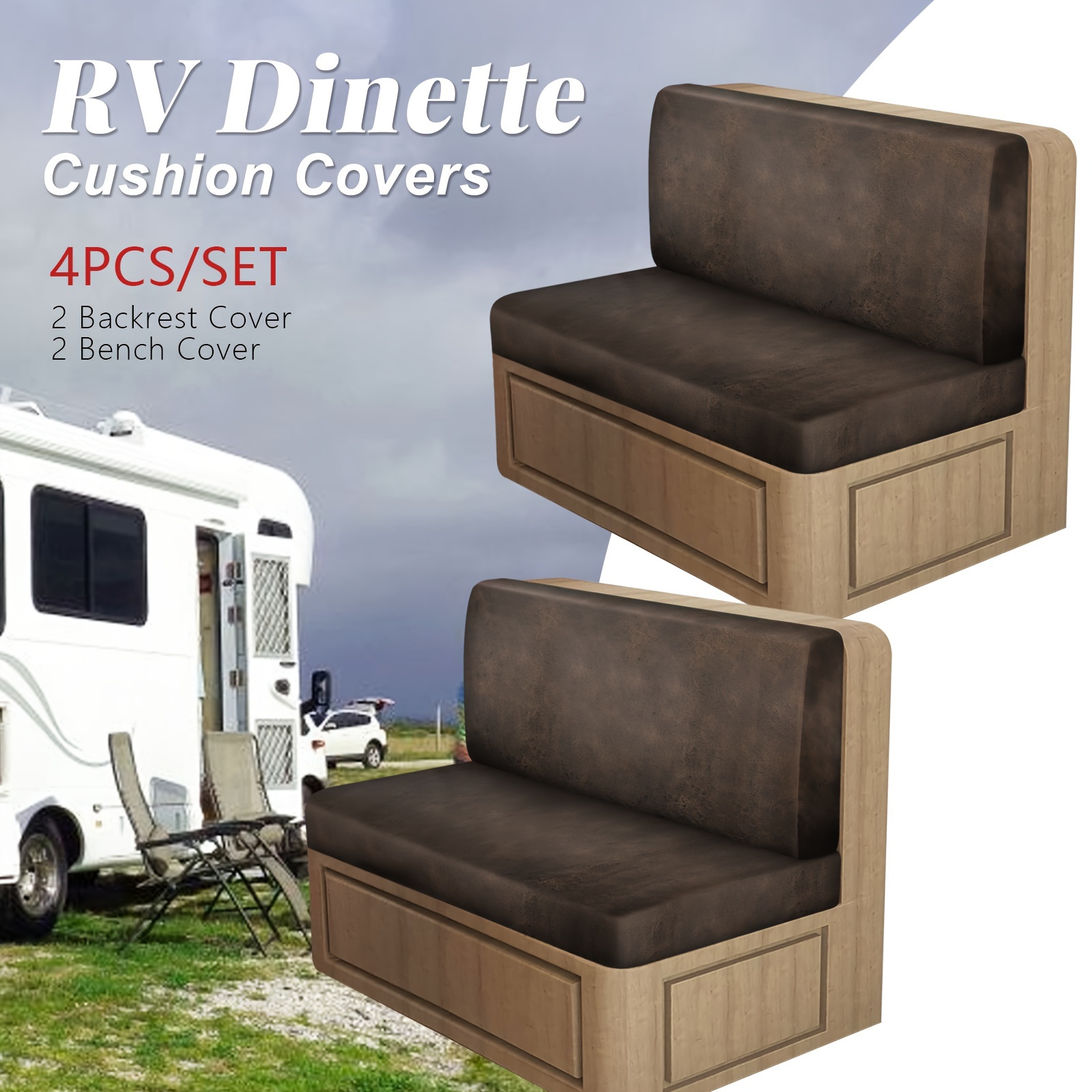 U Shaped Dinette Cushions Rv Bench Seat Covers Curved RV Camper