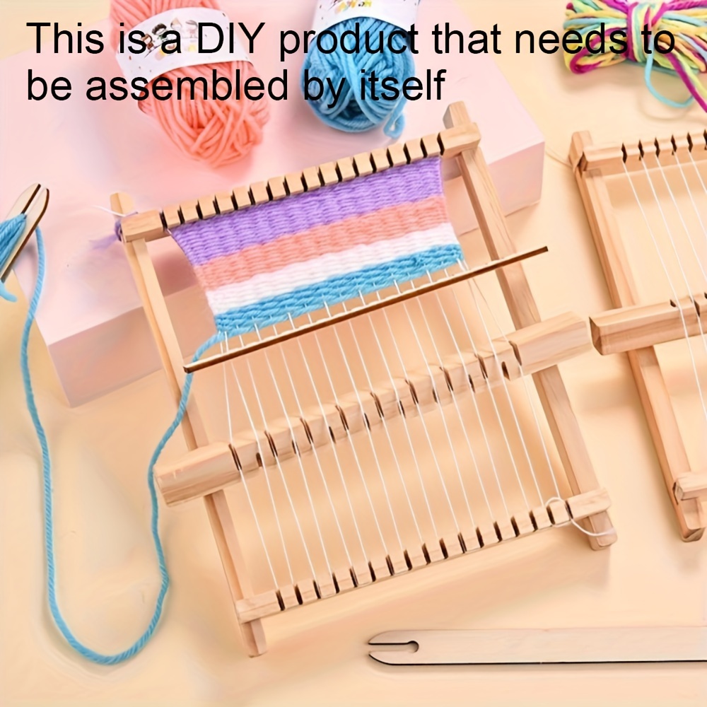Kit de telar para tejer, 8 piezas de lana para hacer flores, herramientas  de tejer, tejer telar, con aguja (fabricante de flores, fabricante de