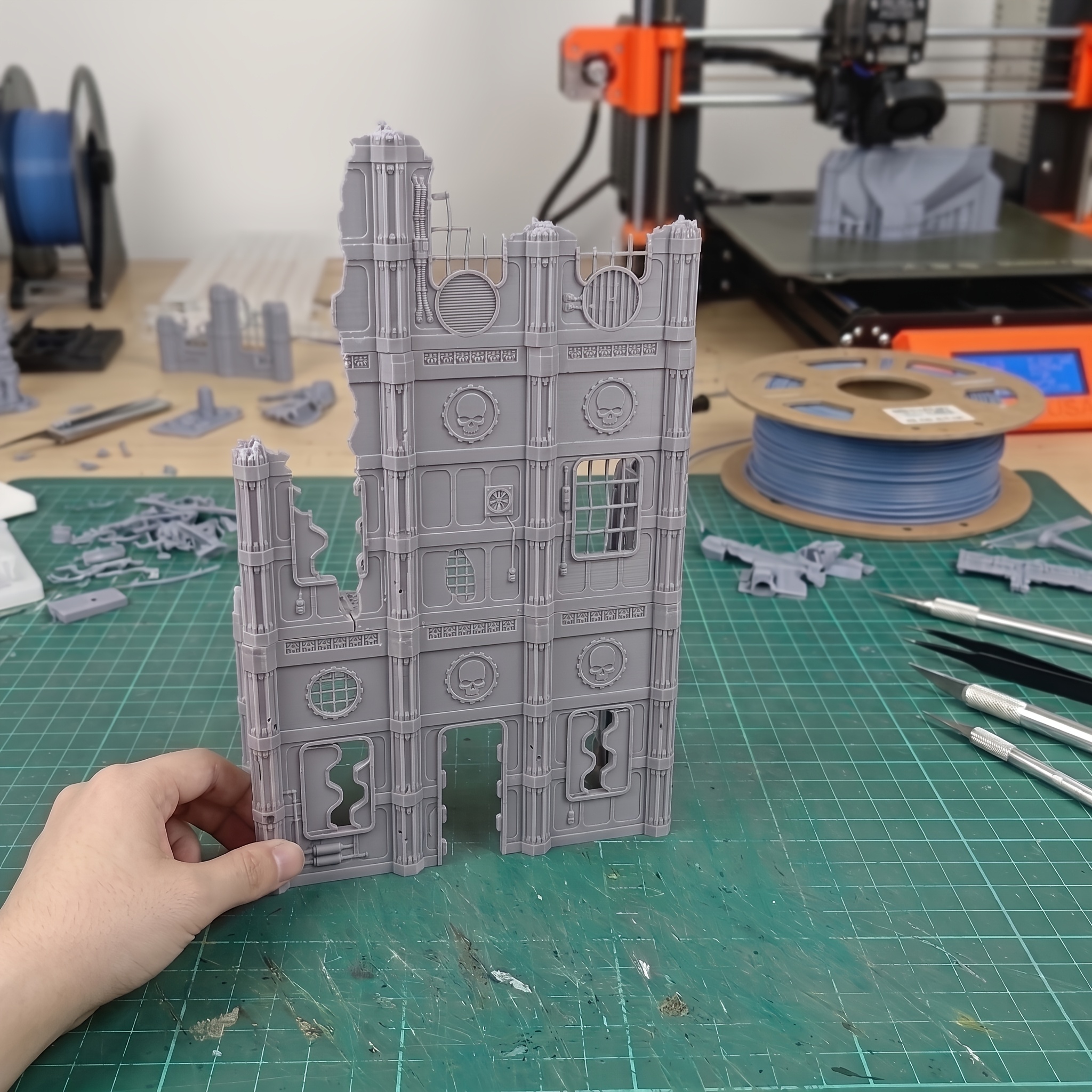 Destroyed Munitions Factory Ruins Architecture Model