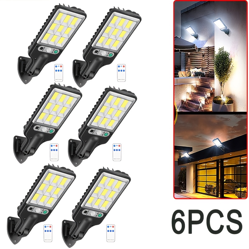 

6/2pack 108cob Led Outdoor Lighting Solar Lamp Motion Sensor Light, Solar Street Light, With 3 Light , Remote Control,, Solar Security Lights, For Front Doors , , Gardens, Pathway Park,