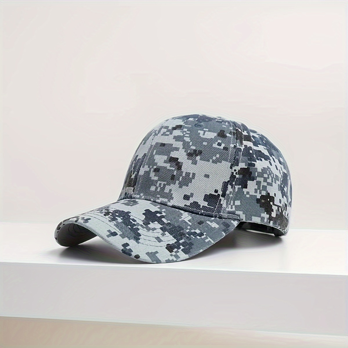 Real Tree Camouflage Fish Bone Bonnet Hat, Pike Fishing Beanie Hat, Docker Hat for Men,Temu